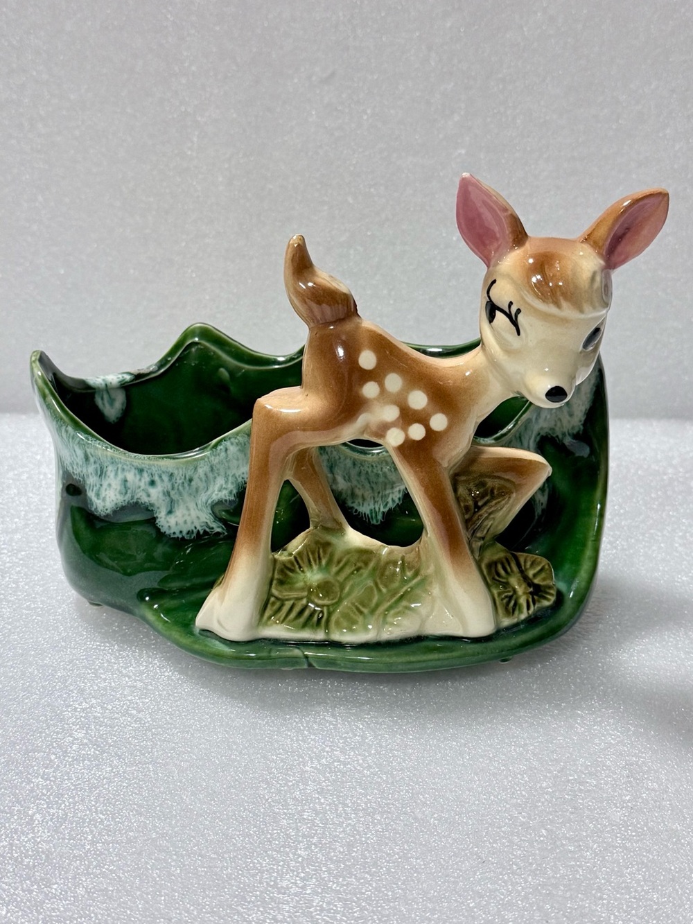 VINTAGE BAMBI PLANTER FIGURAL C. 1950-60'S DISNEY DEER FAWN